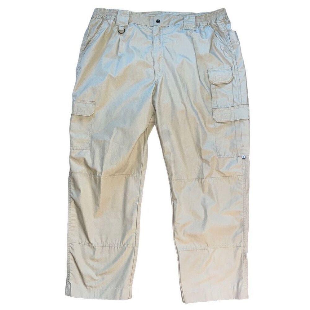 Propper Mens Cargo Pants Size 44/36 Khaki Solid Tactical Utility Cotton‎ Blended